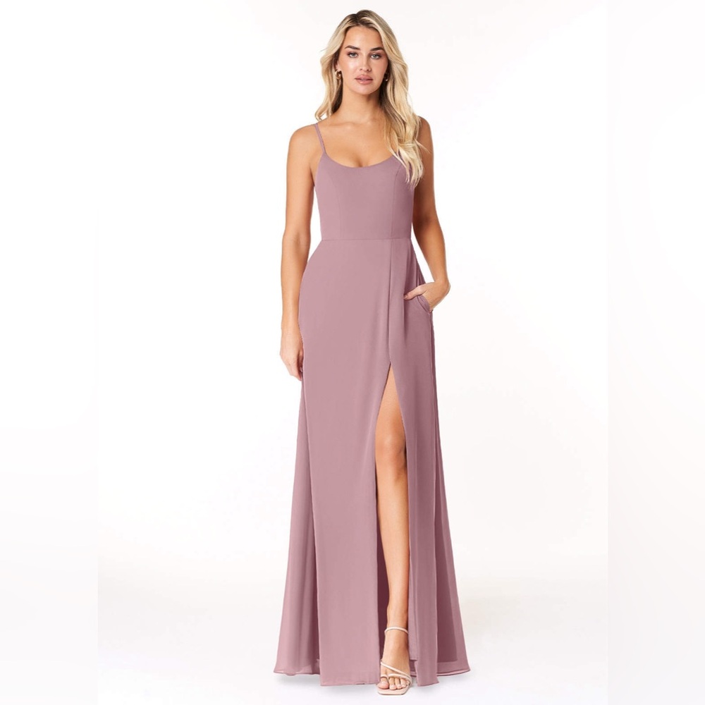 Azazie Moira Dress in Dusk in size A4